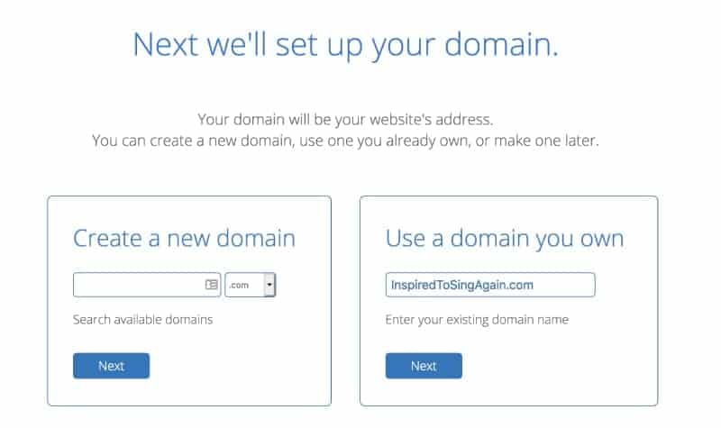 add your domain name