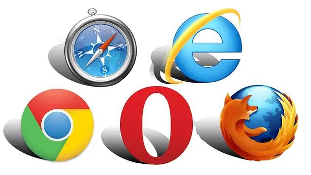 picture of different website browsers