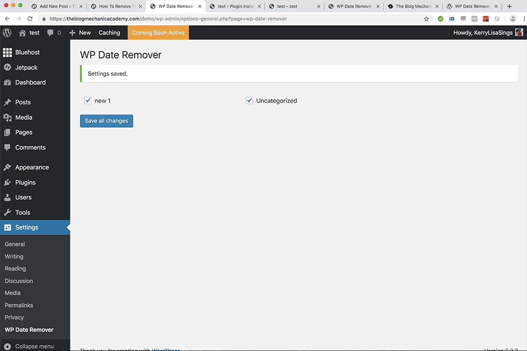 remove date from WordPress posts