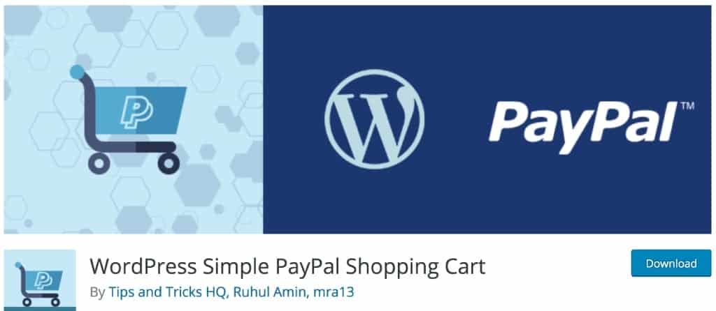 WordPress Simple PayPal Shopping Cart