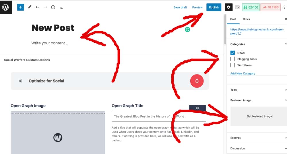 publish your new post
